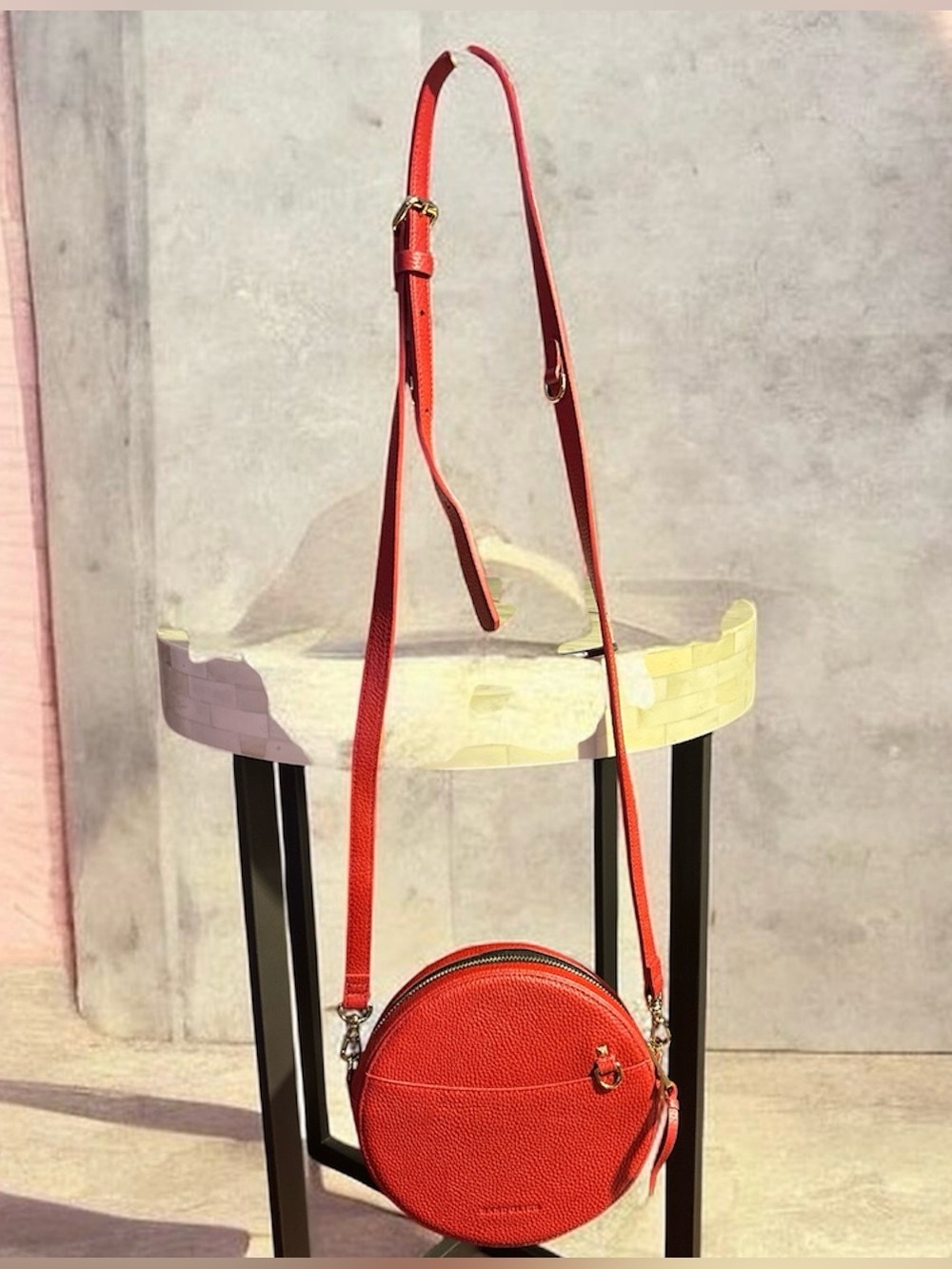 Bandolier Leah Crossbody Bag with Adjustable Strap in scarlet red!!